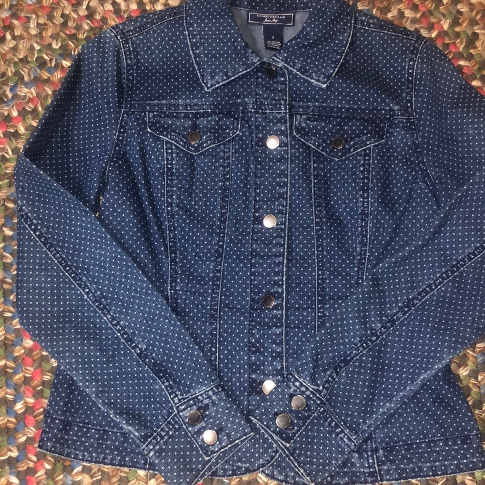 ‼️2 for $25‼️EUC charter club denim jacket